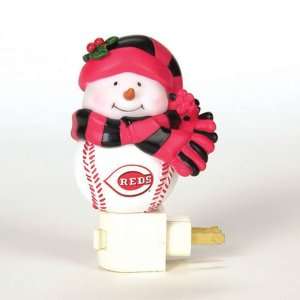   MLB Cincinnati Reds Snowman Christmas Night Lights 5
