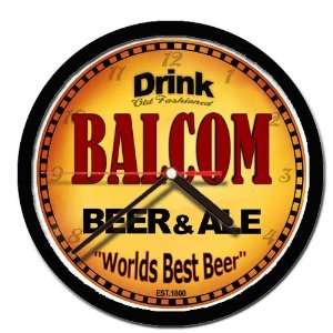  BALCOM beer and ale wall clock 