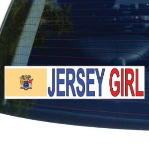 NEW JERSEY GIRL   flag   Window Bumper Laptop Sticker