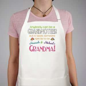    Anybody Can Be A Grandmother Personalized Apron