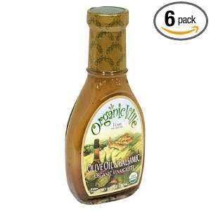 Organicville Olive Oil and Balsamic Salad Dressing, 8 Ounce Glass 