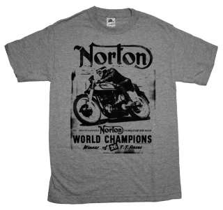   World Champion Motorcycles Road Hog Vintage Style T Shirt Tee  