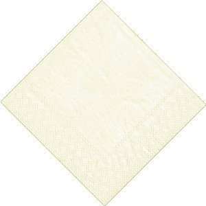  Caspari Moire Ivory Cocktail Napkins   20 in package 
