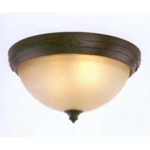  Bandera 13 Inch Aged Bronze Ceiling Lamp
