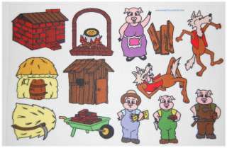 The Story of the 3 Little Pigs Felt /Flannel Board Set  