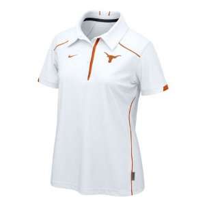  Longhorns Womens White Nike Kick Off Polo Shirt