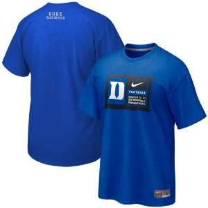  Nike Duke Blue Devils 2011 Team Issue T shirt   Duke Blue 