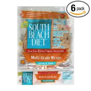 South Beach Wraps Multi Grain 6 inch, 17 ounces (Pack of6)  