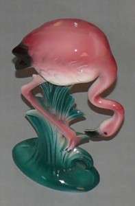 Maddux Head Down California Pottery Flamingo Figurine  