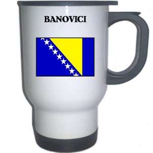 Bosnia   BANOVICI White Stainless Steel Mug Everything 