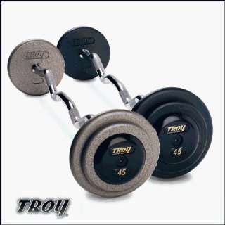 Troy Barbell PZB 025 115R Pro Style Curl Barbell Set   Premium Black 
