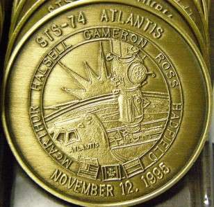 STS 74 ATLANTIS SPACE SHUTTLE NASA MISSION COIN  
