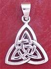 Sterling Silver Celtic TRISKEL Swirl Pendant, Intricate Silver CELTIC 