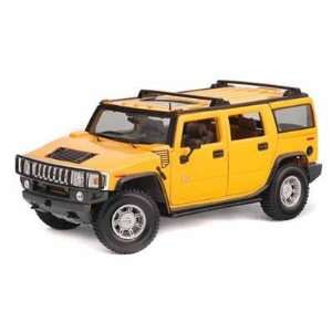  2003 Hummer H2 SUV 1/18 Yellow Toys & Games