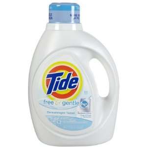  Tide 2x Concentrated Free & Gentle HE Liquid Detergent 100 