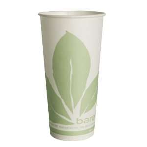 Solo RS22BBBB 22 Oz. Bare Wax Compostable Cups (1000 Pack)  