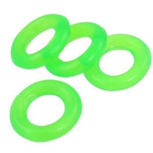 Como 4 Pcs Green Rubber Anti slip Circle O rings for 