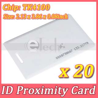 20pcs RFID 125Khz Proximity ID Cards 0.8mm EM Cards  