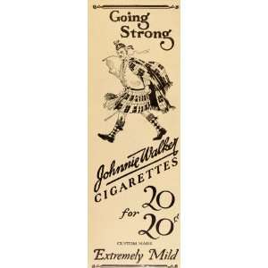   Walker Cigarettes Scottish Kilt   Original Print Ad