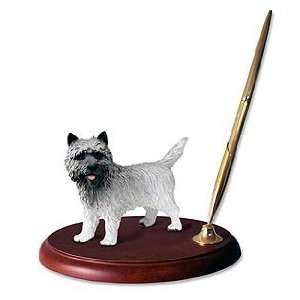 Cairn Terrier Pen Holder (Gray)