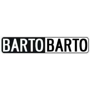   NEGATIVE BARTO  STREET SIGN