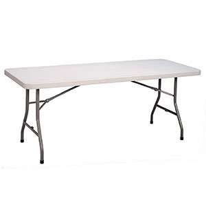   Granite Gray Rectangular Folding Table 30 x 96