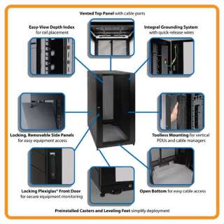  Tripp Lite SR25UB 25U Rack Enclosure Server Cabinet Electronics