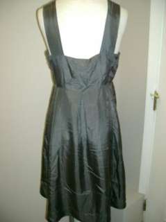 Eileen Fisher Silk Habutai Dress w/squares XS NWT $238  