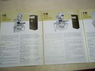 Vtg Kearney&Trecker Catalog~Gorton Milling Machines  