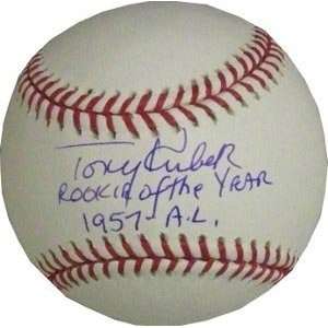  Tony Kubek Signed Major League Baseball   1957 AL Rookie 