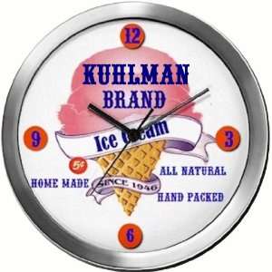  KUHLMAN 14 Inch Ice Cream Metal Clock Quartz Movement 