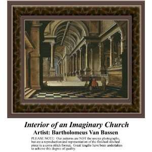  Interior of an Imaginary Church, Cross Stitch Pattern PDF 
