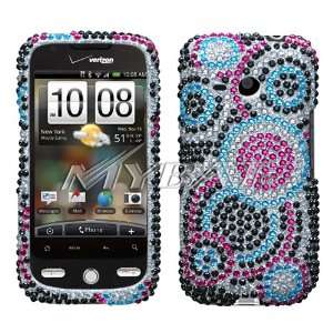  Sparkling Black with Pink Silver Blue Multi Circle Dot 
