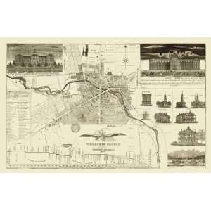    AUBURN VILLAGE NEW YORK (NY) LANDOWNER MAP 1837