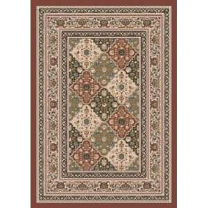   Tournai Red Clay Traditional 7.7 SQUARE Area Rug
