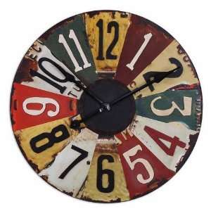  06675 Vintage License Plates Clock Face Is Vintage Pictures Of Old 