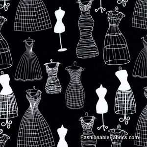   Dressforms in black by Michael Miller Fabrics Arts, Crafts & Sewing