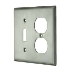Deltana Door Hardware SWP4762 Switch Plate Single Switch Double Outlet 