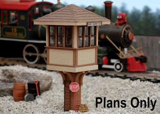 WATCHMANS CROSSING TOWER G Scale BUILDING PLANS  