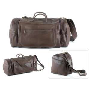  Dual function leather travel bag, Brazil (dark brown 