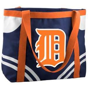 Detroit Tigers Navy Blue Large Canvas Tote Bag  Sports 