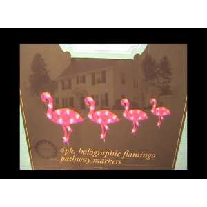  ~~SALE~~ HOLOGRAPHIC FLAMINGO PATHWAY MARKERS 4 PACK 