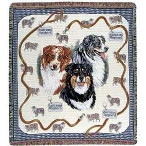   Dog Tapestry Throw 50 x 60 By Artist Pat Lehmkuhl