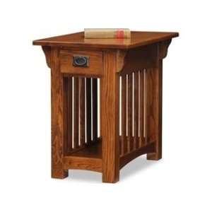  Leick Furniture 8206 Medium Oak Chair Side Table