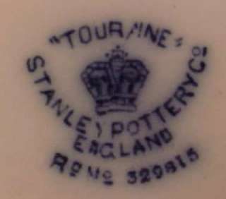 Lovely TouraIne Flow Blue Platter Stanley Pottery Co Serving Antique 