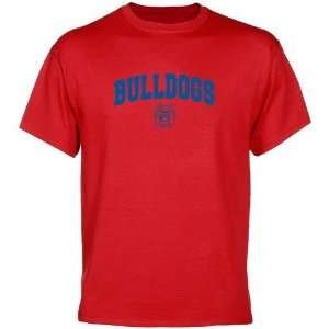  Fresno State Bulldogs Red Mascot Arch T shirt Sports 
