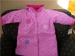 Totes Little GIRLS Butterfly Raincoat NEW LINED Pink  