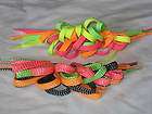 Lot of 2 Vintage 80s Neon Shoe String Hair Clips Totally Awesome