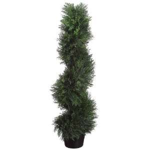  3? Spiral Cedar Topiary in Plastic Pot Green (Pack of 4 