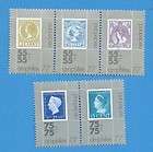netherlands 1976 scott b222 b524a b525 b526a unused og stamp